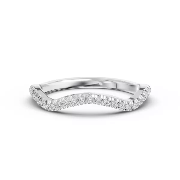 Bianca Curved Lab Pavé Band