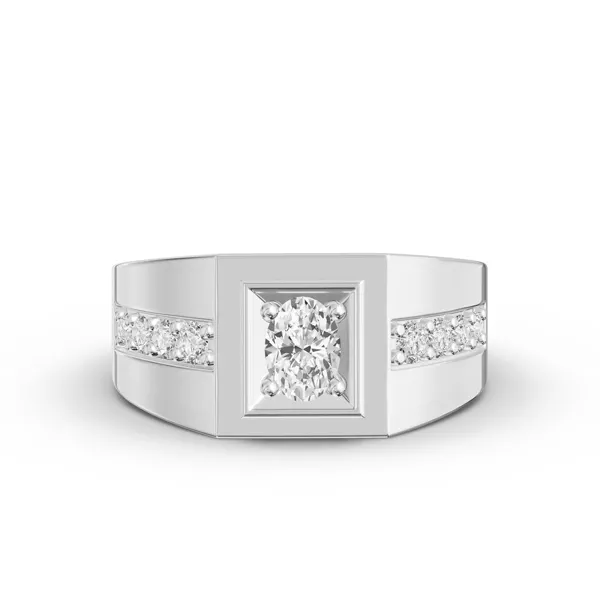 Framed Oval Lab Diamond Ring (1.00 ct. tw.)