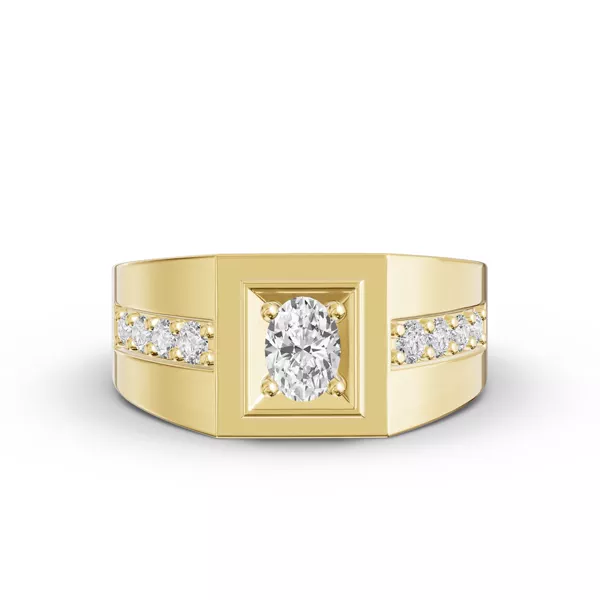 Framed Oval Lab Diamond Ring (1.00 ct. tw.)