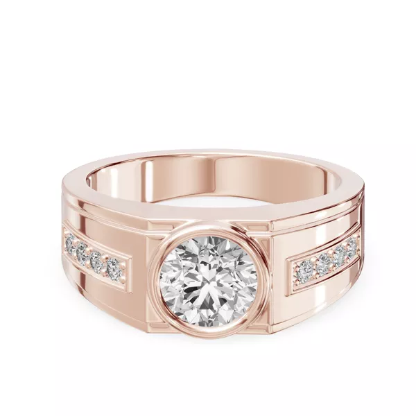 Framed Bezel Round Lab Diamond Ring (2.25 ct. tw.)