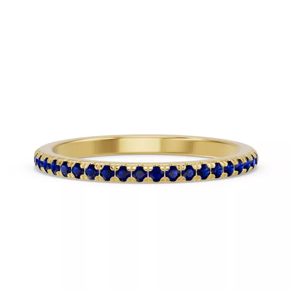 Marigold Pavé Sapphire Band