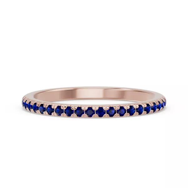 Marigold Pavé Sapphire Band
