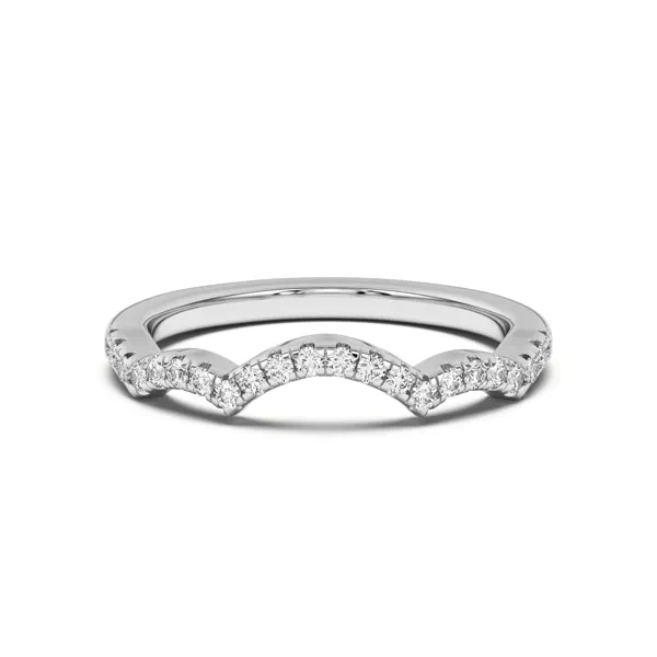 Gina Curved Pavé Band