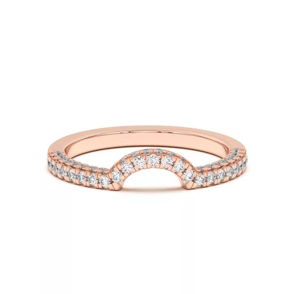 Trio Diamond Curved Band