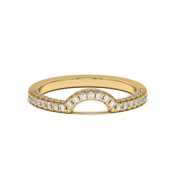 Trio Diamond Curved Band
