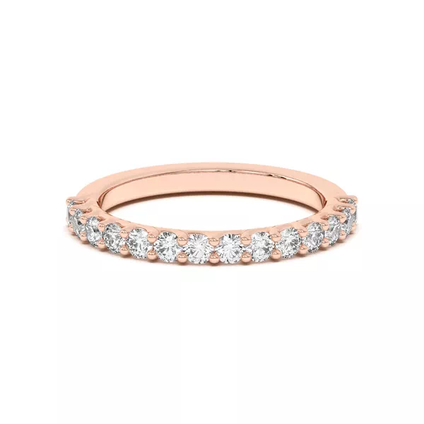 Wave Prong Pavé Band