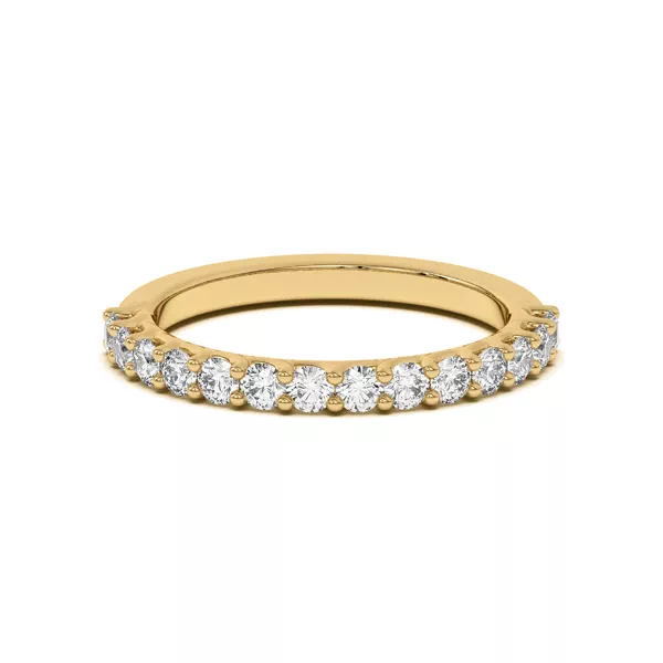 Wave Prong Pavé Band