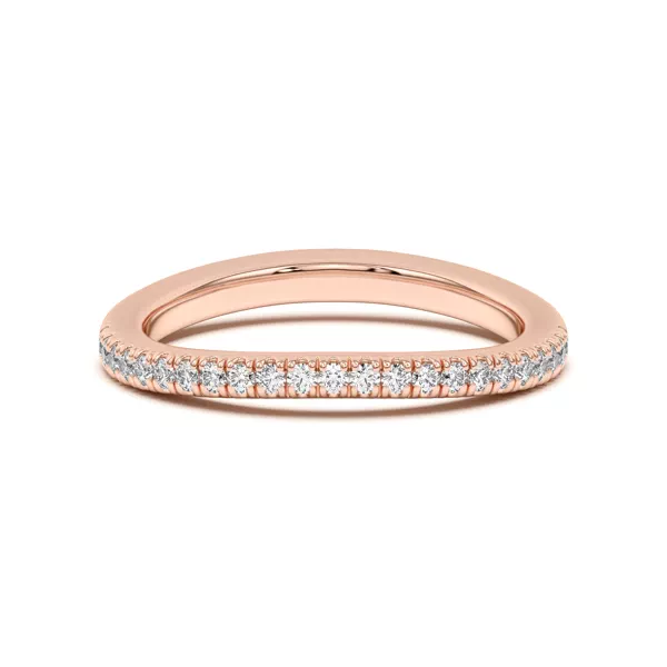 Bree Curved Pavé Band