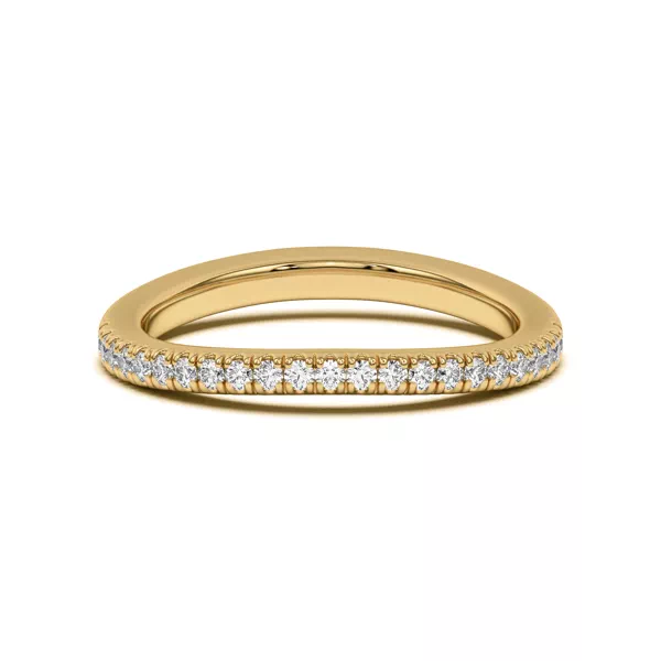 Bree Curved Pavé Band