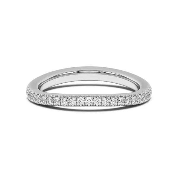 Bree Curved Pavé Band