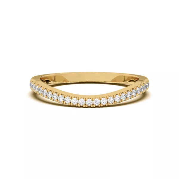 Liana Curve Pavé Band