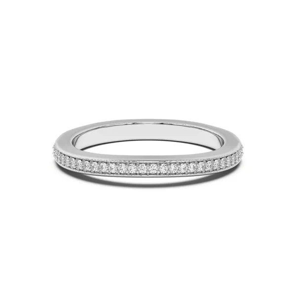 Fernanda Curved Pavé Band