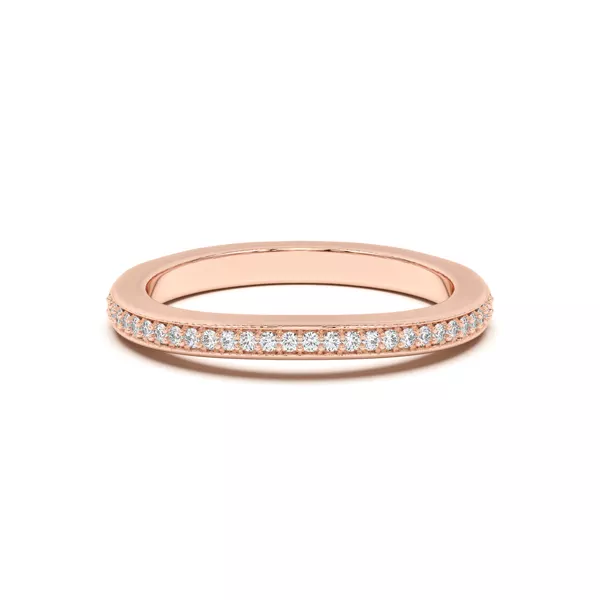 Fernanda Curved Pavé Band