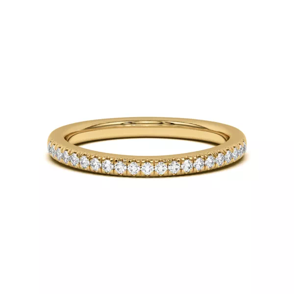 Nalani Curved Pavé Band