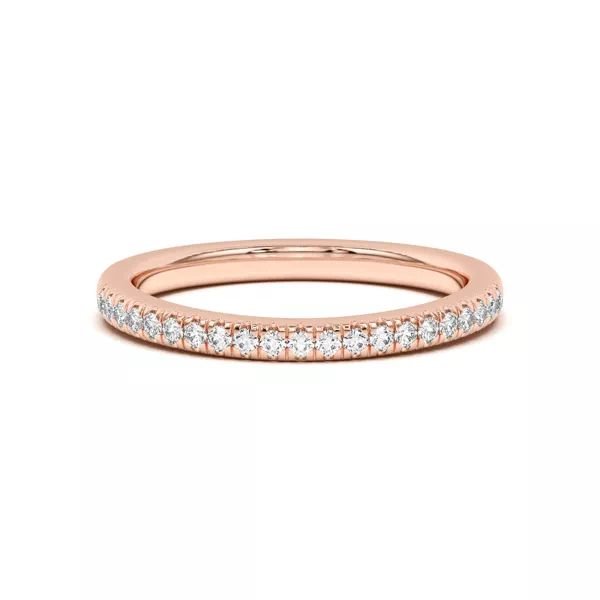 Nalani Curved Pavé Band