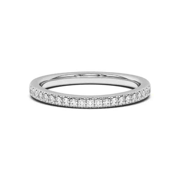 Nalani Curved Pavé Band