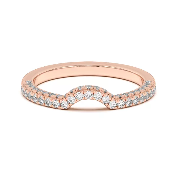 Nelly Curved Pavé Band