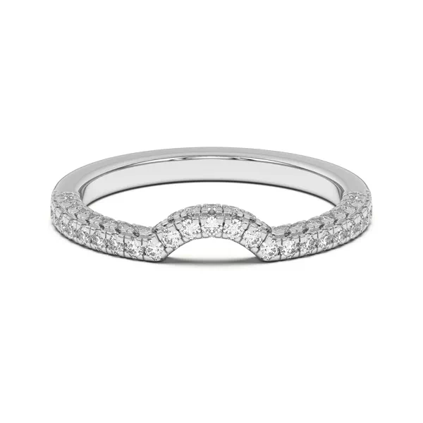 Nelly Curved Pavé Band