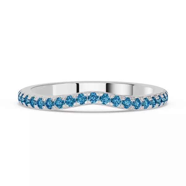 Spectra London Blue Topaz Contoured Band