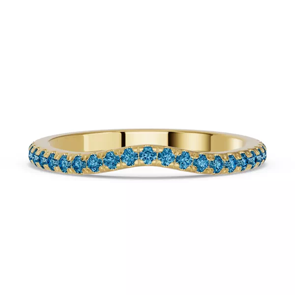 Spectra London Blue Topaz Contoured Band