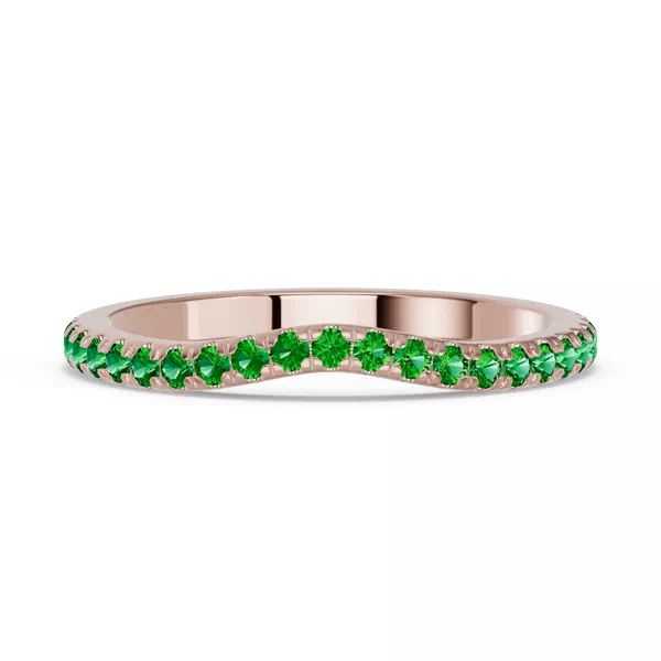 Spectra Tsavorite Contoured Band