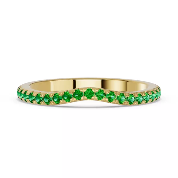 Spectra Tsavorite Contoured Band