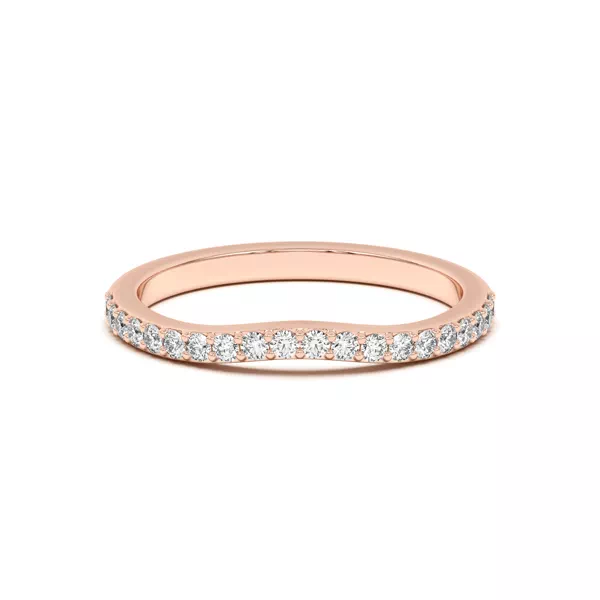 Rita Curved Pavé Band