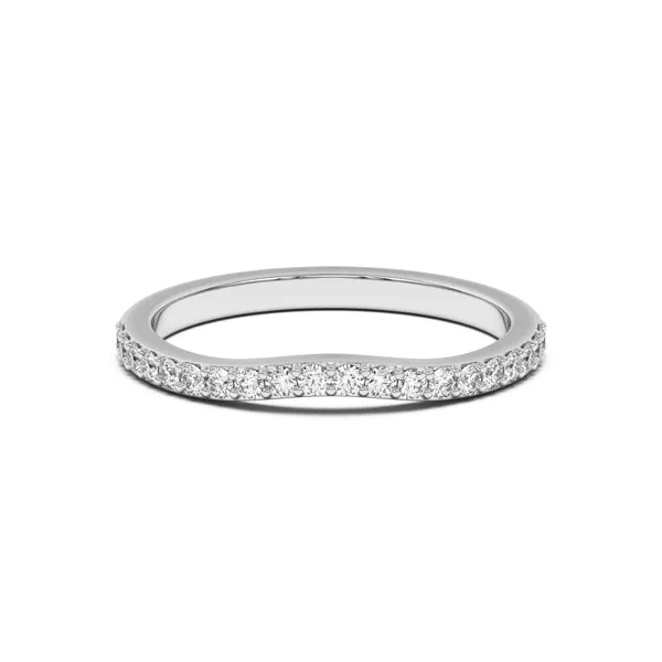 Rita Curved Pavé Band