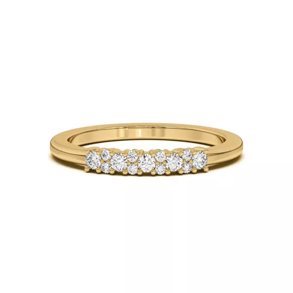 Petite Cascade Diamond Band