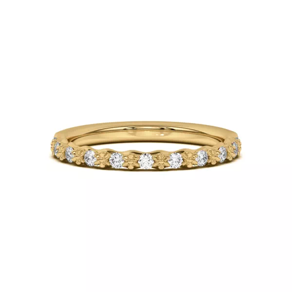 Blooming Petal Pavé Band