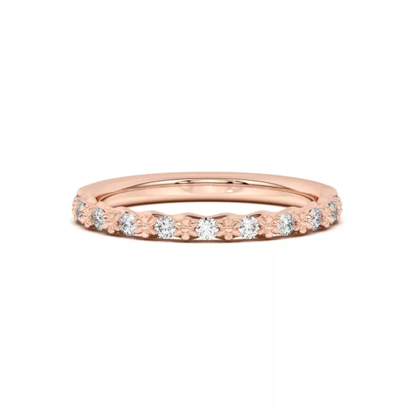 Blooming Petal Pavé Band