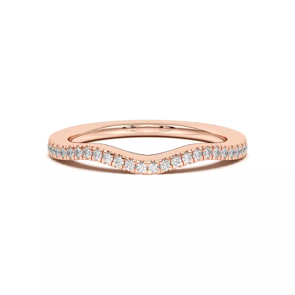 Cambridge Curved Pavé Band