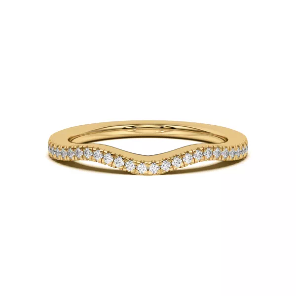 Cambridge Curved Pavé Band