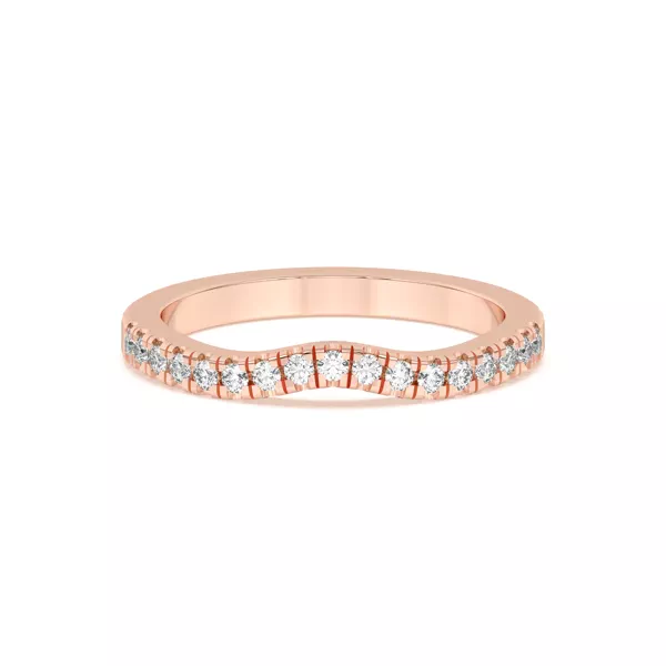 Trielle Pavé Curved Band
