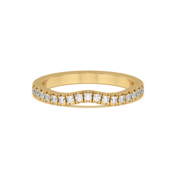 Trielle Pavé Curved Band