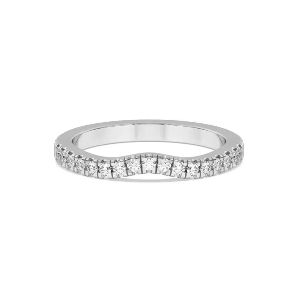 Trielle Pavé Curved Band
