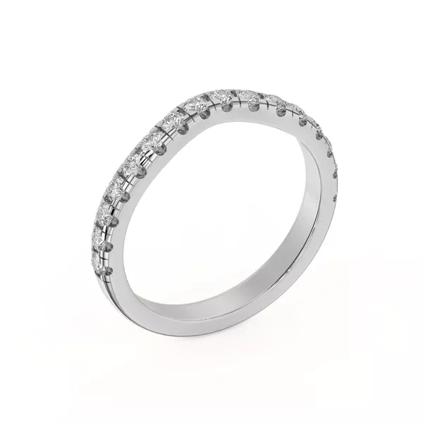 Betsy Grand Curved Lab Pavé Band