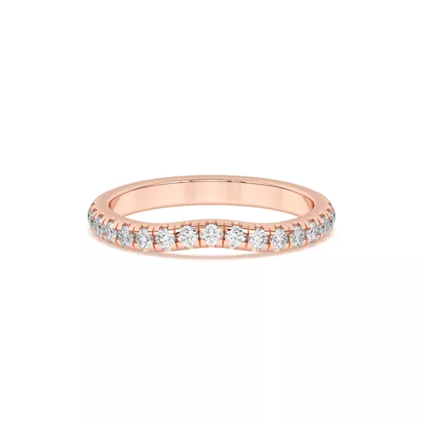 Marie Grand Curved Lab Pavé Band