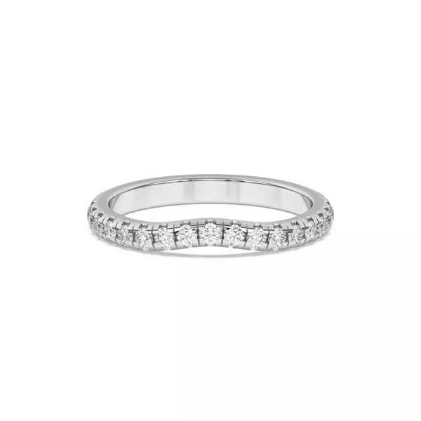 Marie Grand Curved Lab Pavé Band