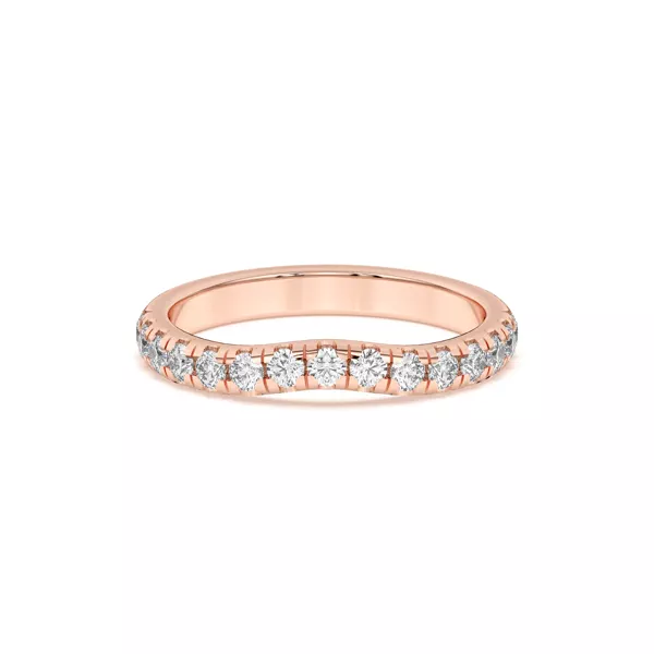 Marie Majestic Curved Lab Pavé Band