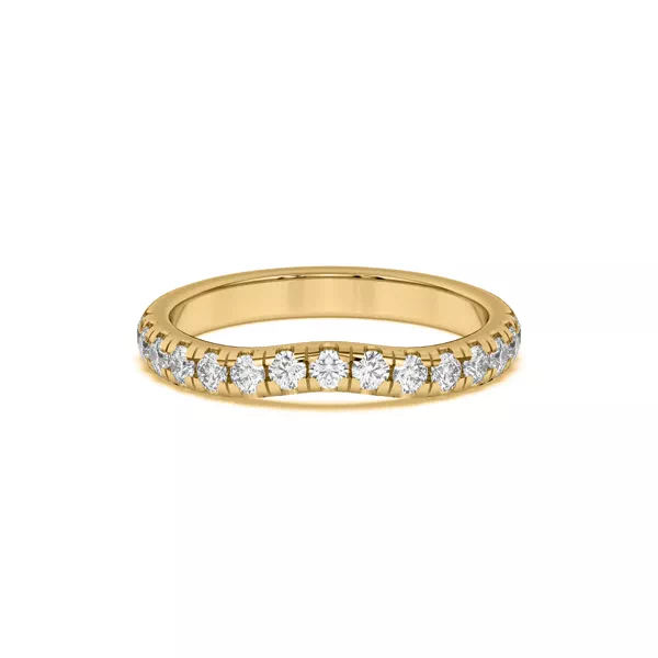 Marie Majestic Curved Pavé Band