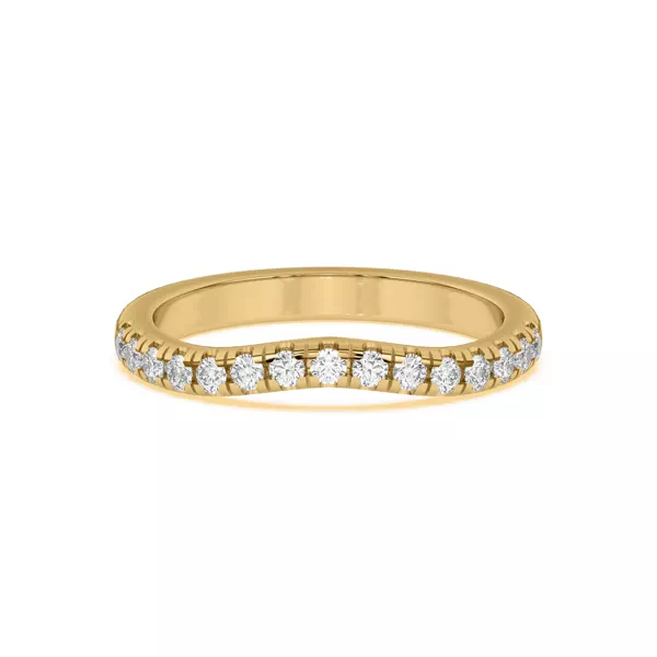 Petalo Pavé Curved Band