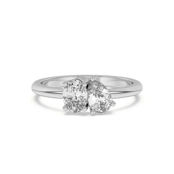 Toi et Moi Oval and Pear Lab Ring (1.00 ct. tw.)