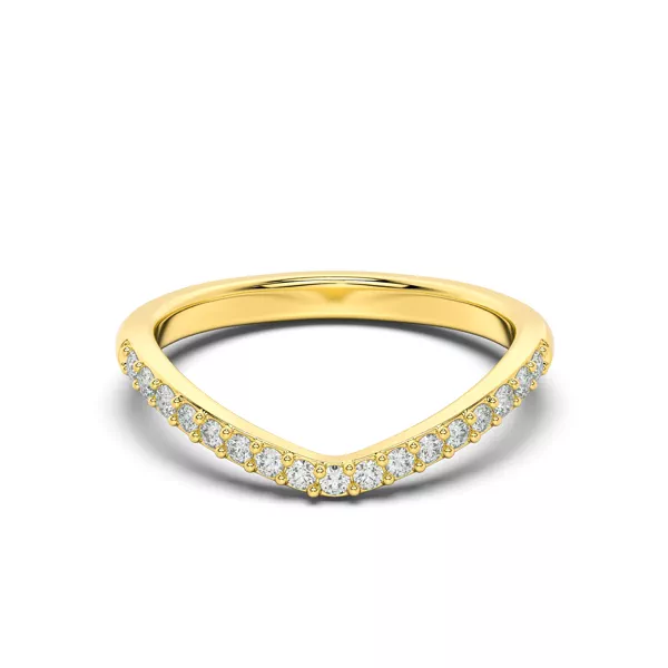 Belloc Pavé Curved Band