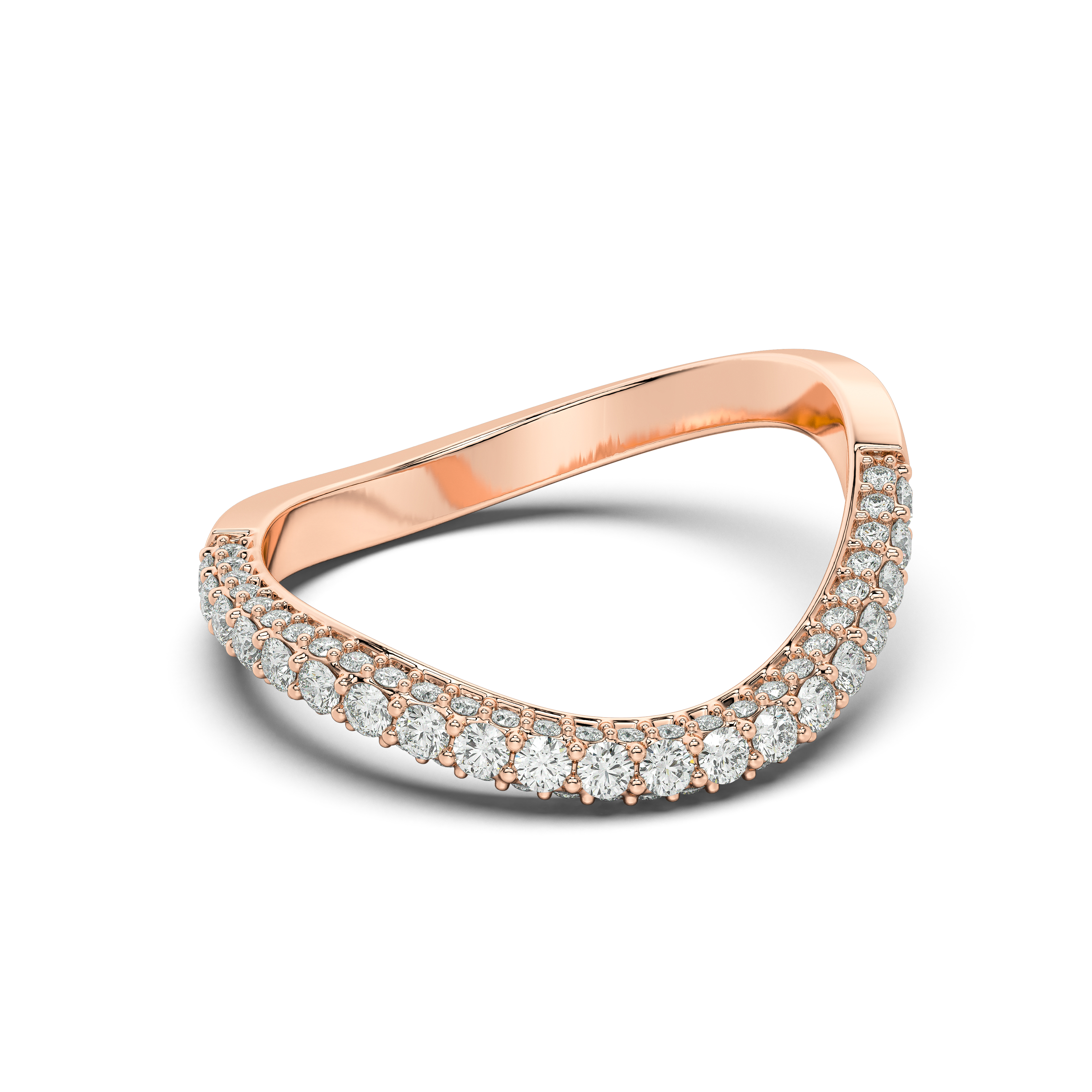 Rivelle Pavé Curved Band