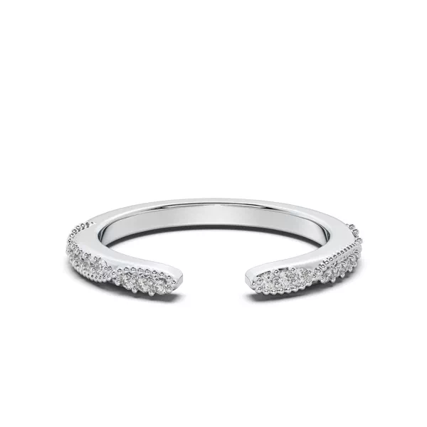 Perla Beaded Pavé Open Band