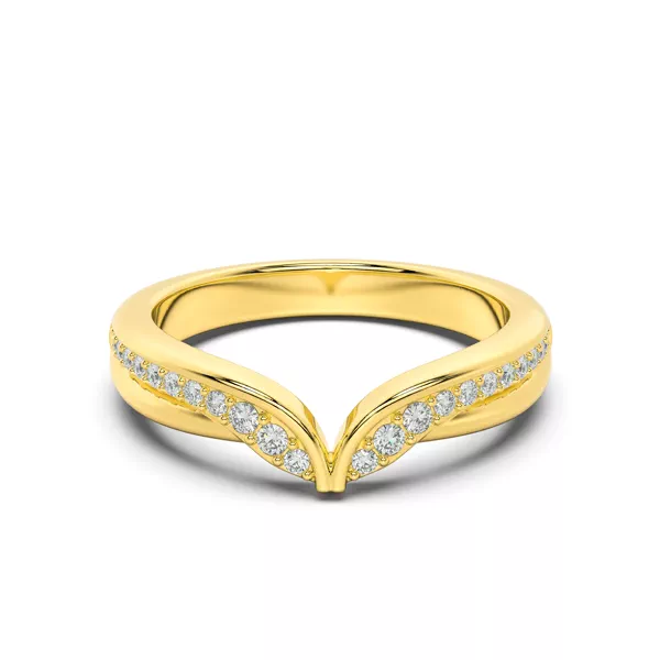 Ravello Sculpted Pavé Chevron Band