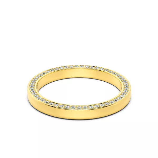 Cassis Lab Diamond Pavé Profile Eternity Band