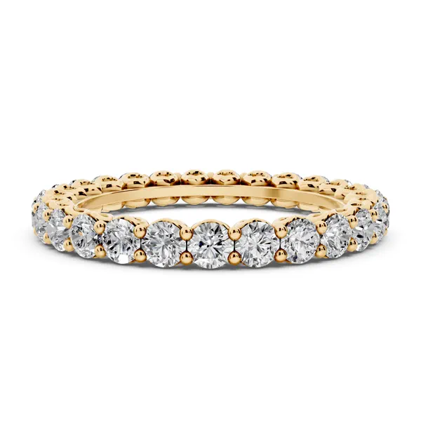 Sculpted Heart Lab Diamond Eternity Ring (1.50 ct. tw.)