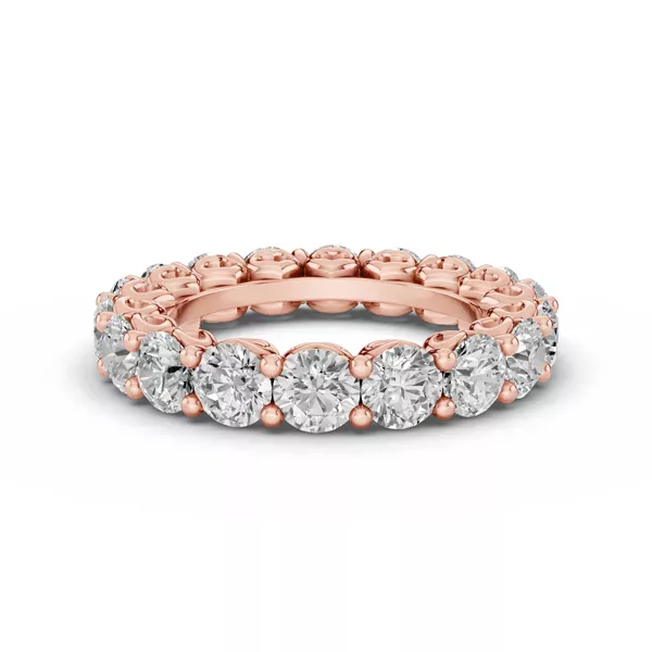 Sculpted Heart Lab Diamond Eternity Ring (4 ct. tw.)